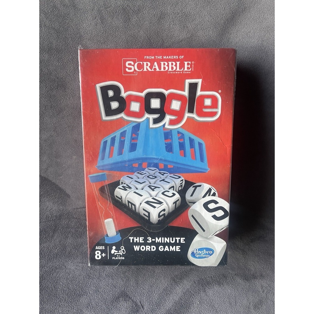Hasbro 2014 - SCRABBLE BOGGLE - The 3 Minute Word Game‎ (Complete) EX